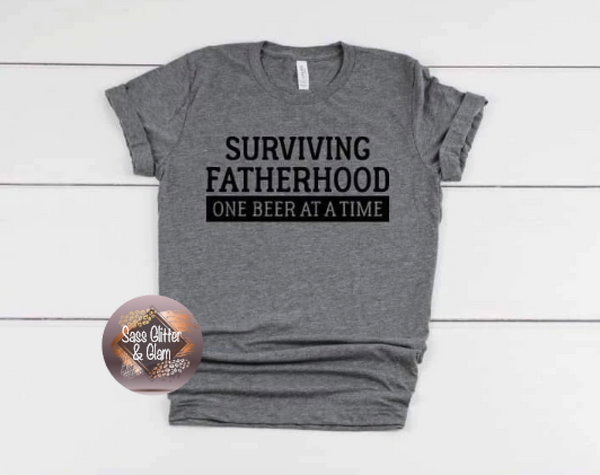 surviving fatherhood one beer at a time (black ink)