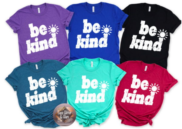 be kind (white ink)