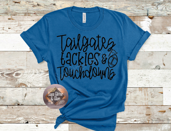 tailgates tackles & touchdowns (black ink)
