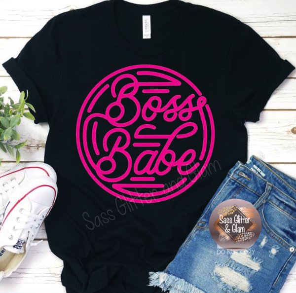 boss babe (pink ink)