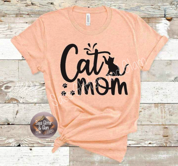 cat mom (black ink)