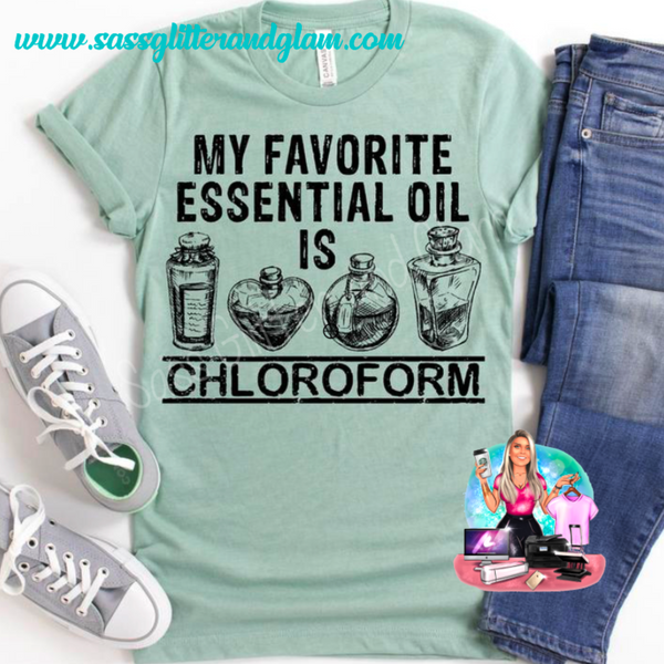 my favorite essential oil is chloroform (black ink)