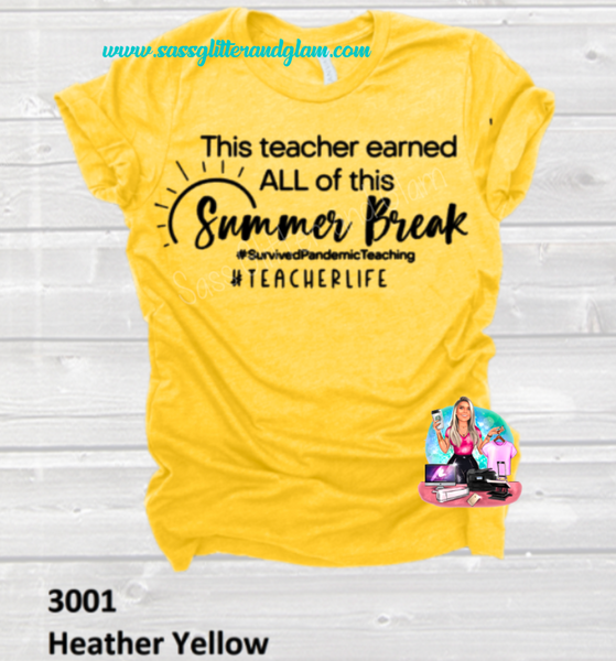 this teacher earned all of the summer break (black ink)