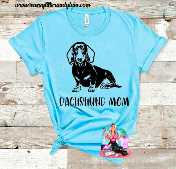 dachshund mom (black ink)