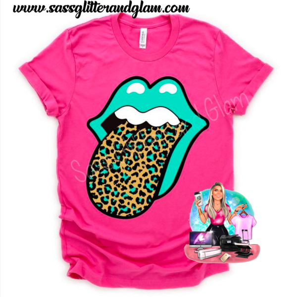 leopard turquoise tongue