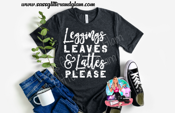 leggings leaves & lattes please