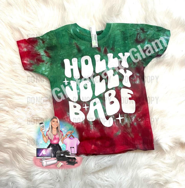 KIDS Holly Jolly Babe - Dyed Tee