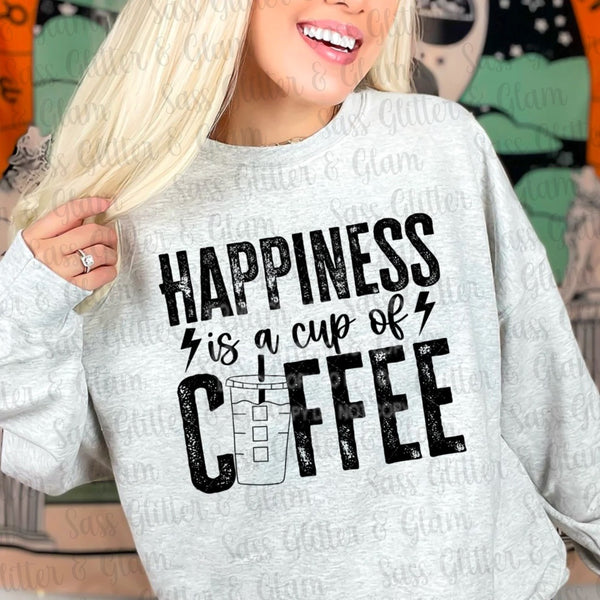 happiness is a cup of coffee