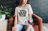 anti social wives club full size (black ink) front or back-you choose